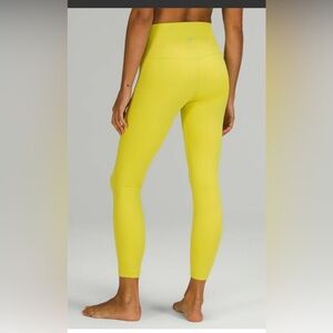 Lululemon Yellow High-Rise‎ Leggings-25"